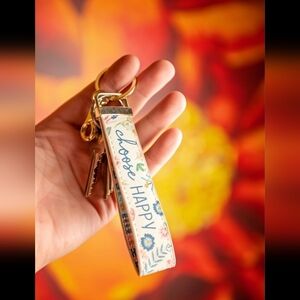 Women's Loop Keychains. "Choose Happy"